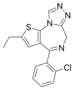 Desmethyletizolam molecuul