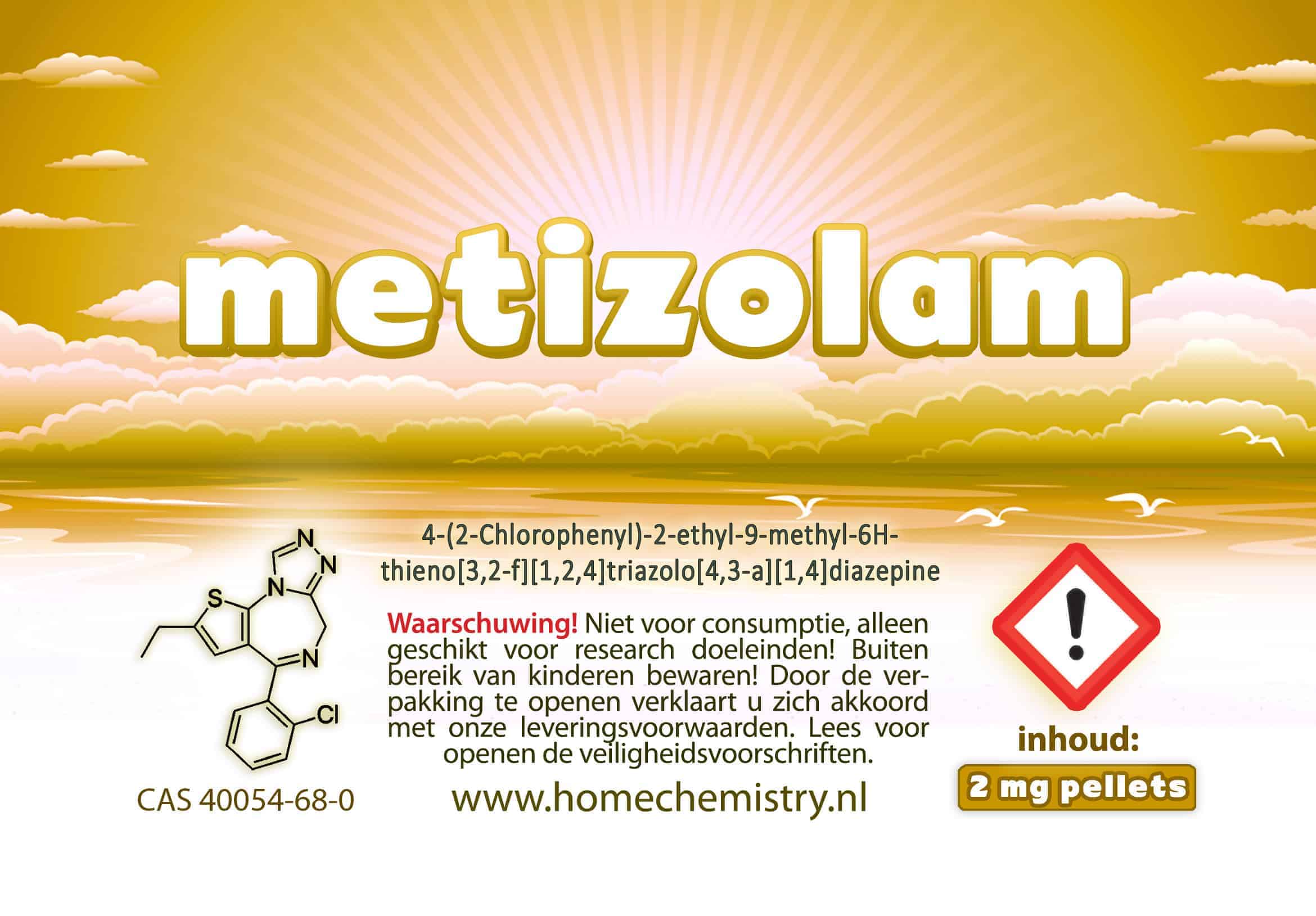 Metizolam kopen - 15x2mg pellets