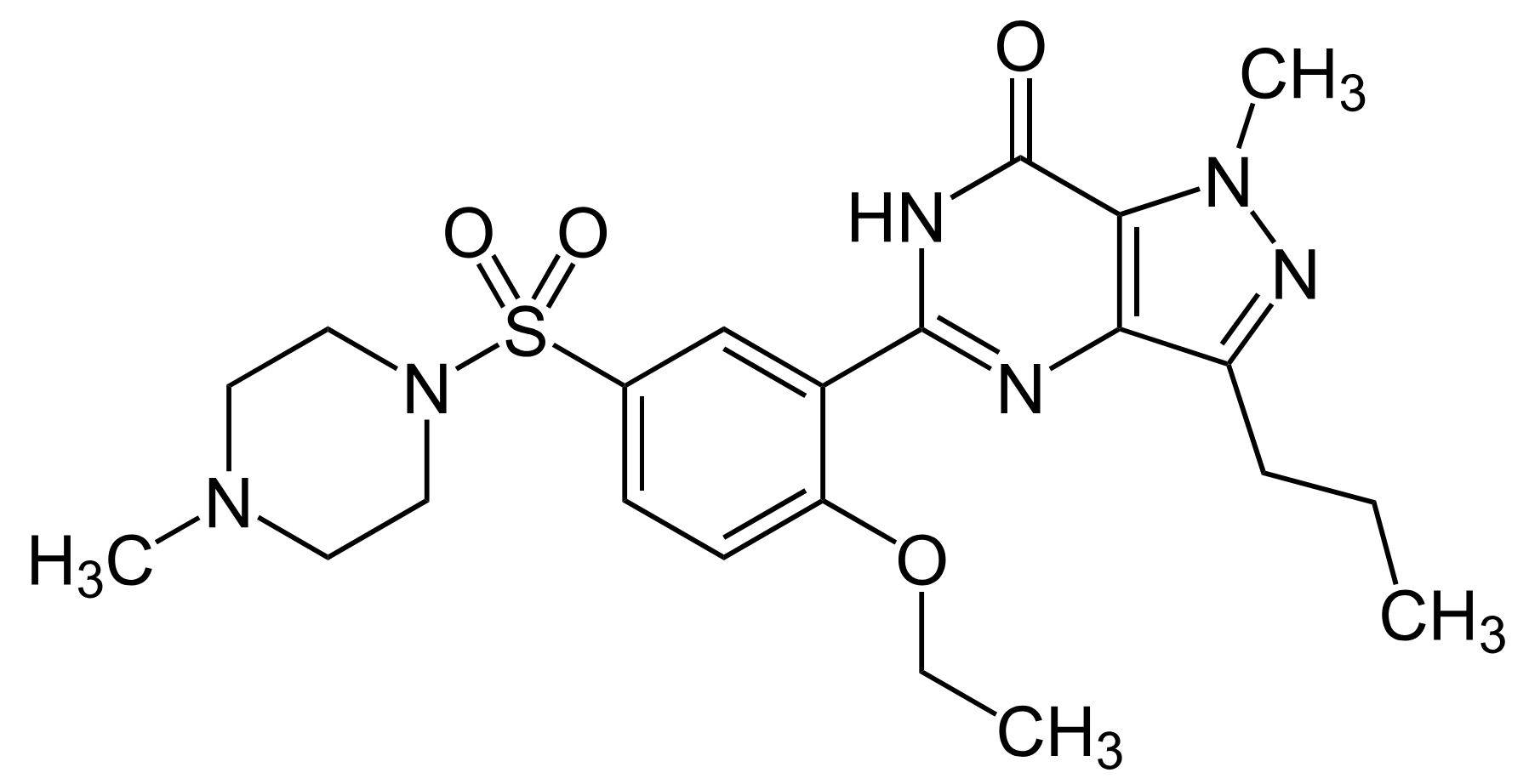 T-EREX (Tadanafil) molecuul